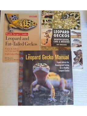 Leopard Gecko Fat Tailed Care Breeding Book Identification Maintenance Book Lot